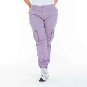 Pantalón en drill tipo cargo plus size